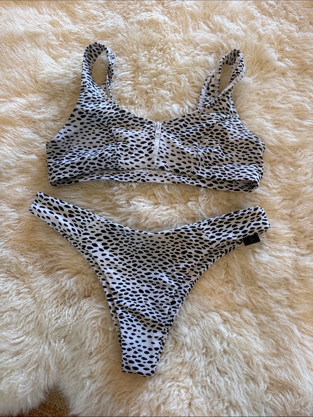 Blackbough Black & White Spotted Bikini Set